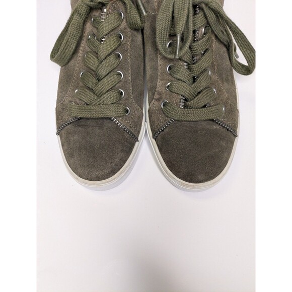 Frye And Co Suede Sindy Moto Low Top Sneaker - Picture 3 of 9